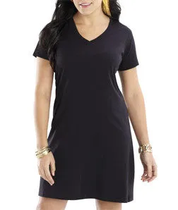 3522 LA T Ladies T-Shirt Dress Black
