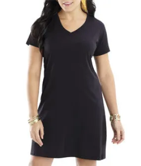 3522 LA T Ladies T-Shirt Dress Black