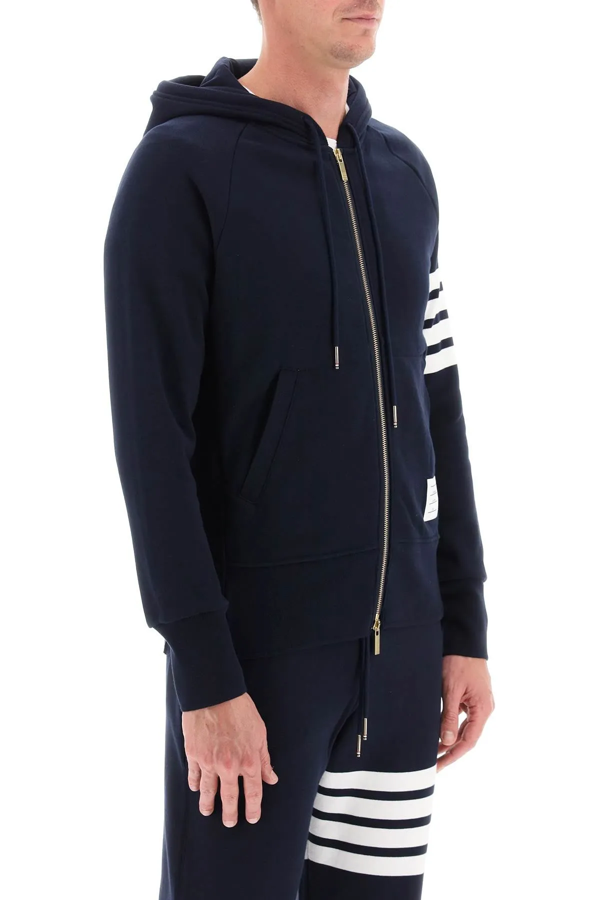4-Bar Zip-up Hoodie