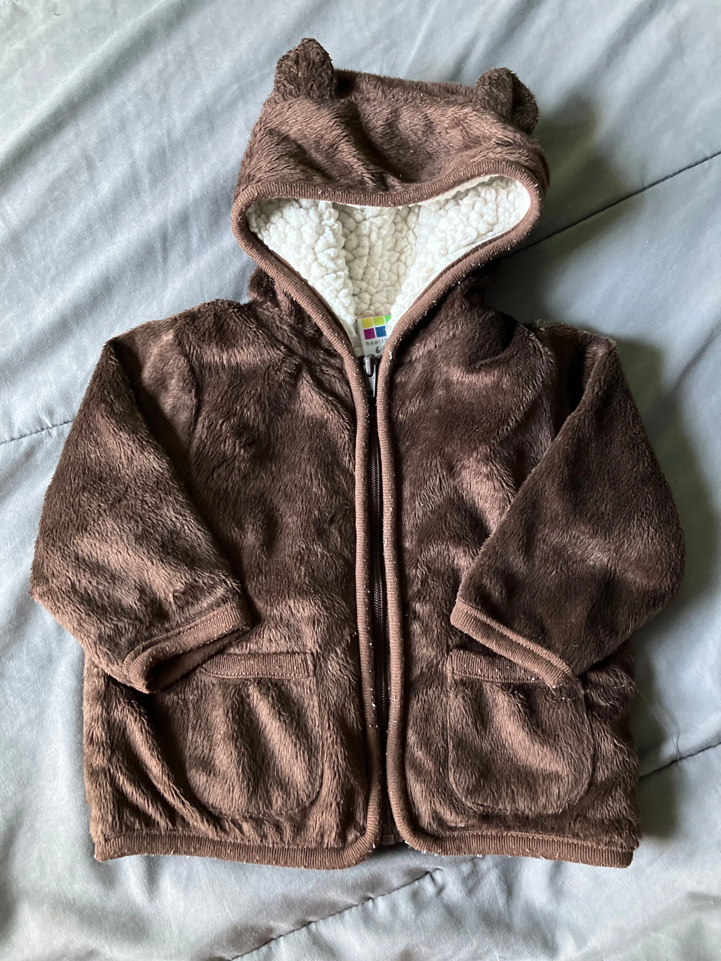 6-9m Healthtex Sherpa Lined body jacket - size Kids Clothing:          6 Months