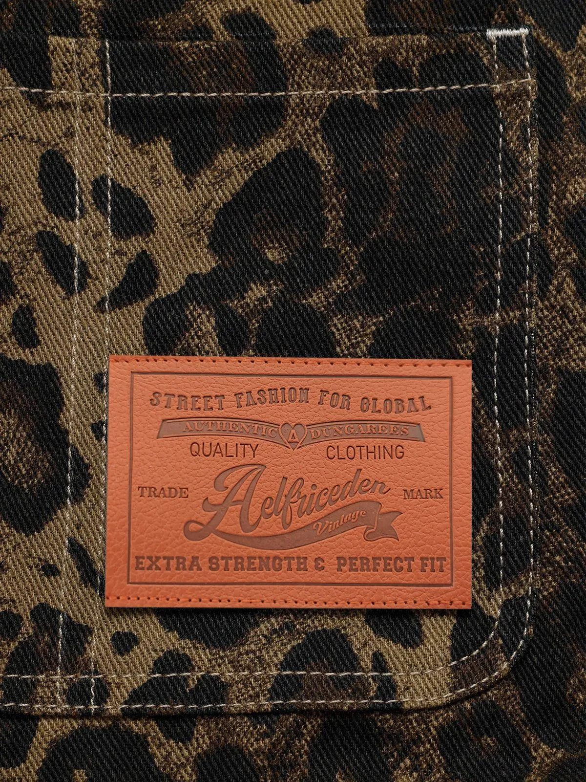 Aelfric Eden Leopard Print Overall Shorts