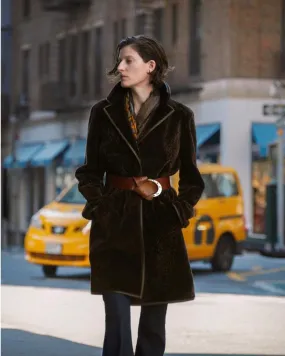Amari Car Coat | Chocolate