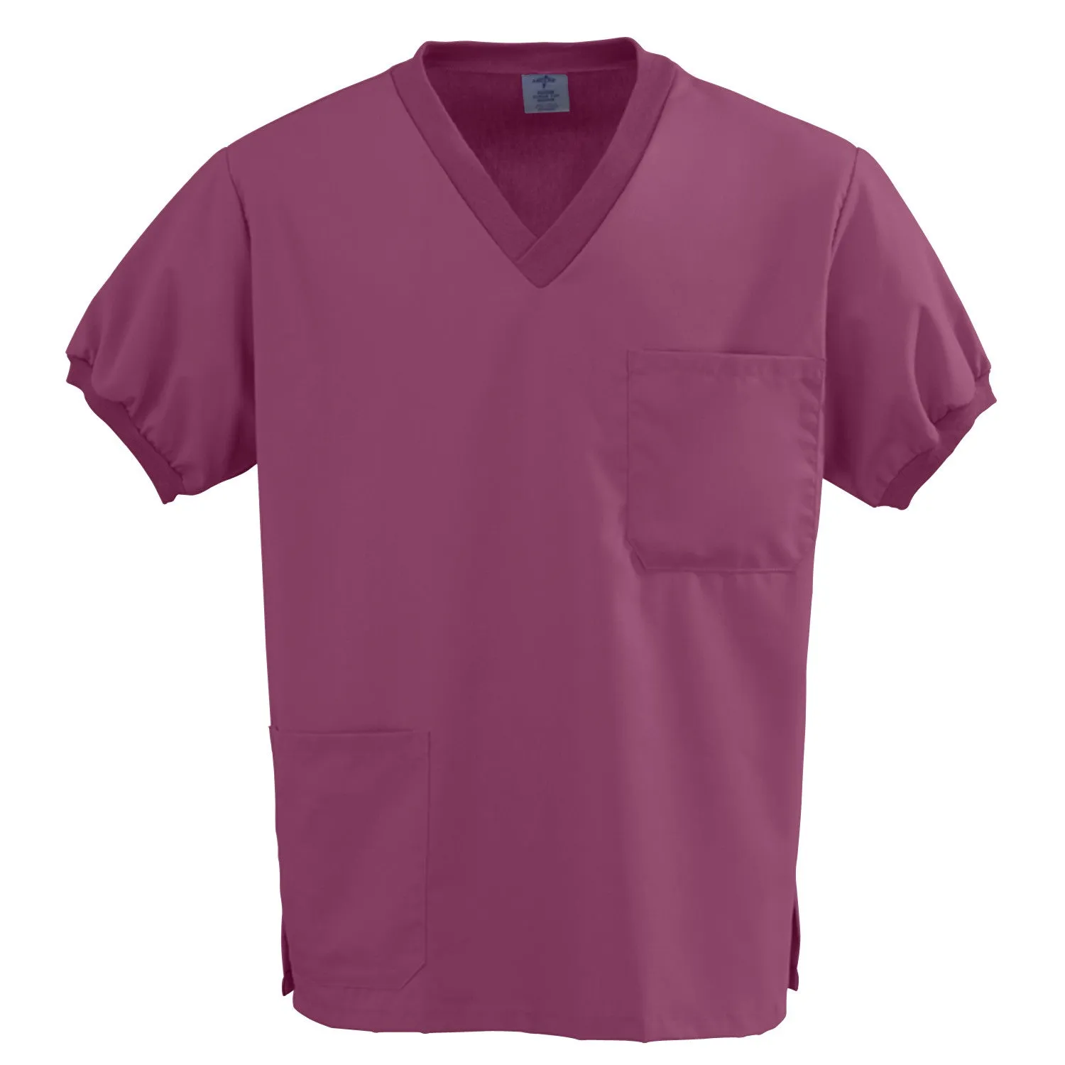 AngelStat Knit Trim Scrub Top
