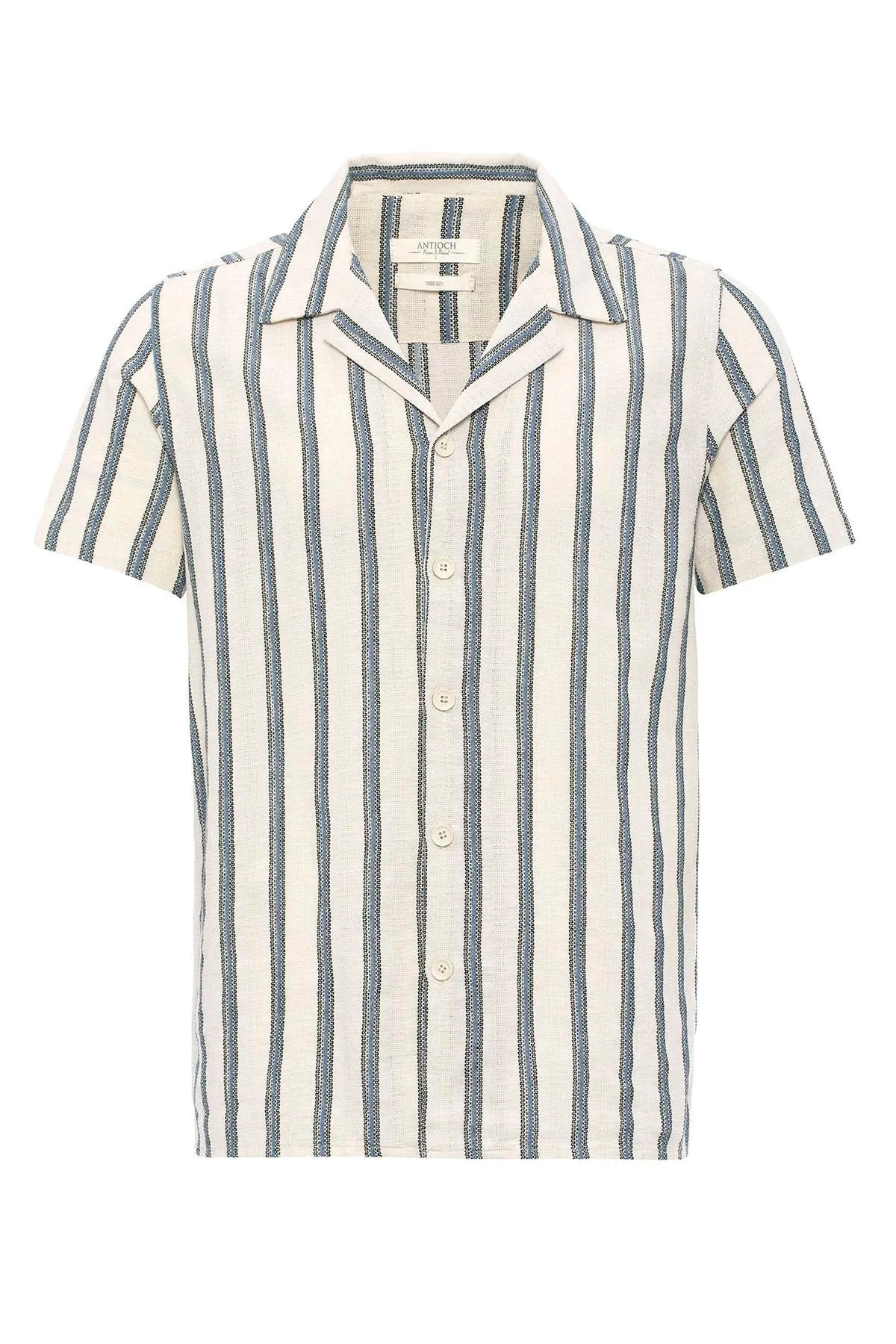 ANT Camp  Collar Striped Men's Shirt - Mount Vernon