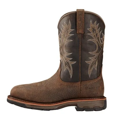 Ariat Men's - 11" Workhog Chocolate - Composite toe