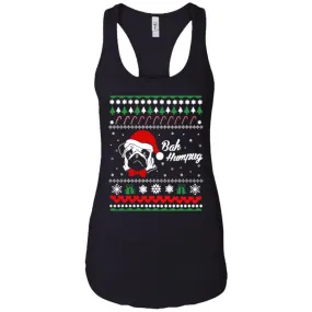 Bah Hum Pug Dog Christmas Women Tank
