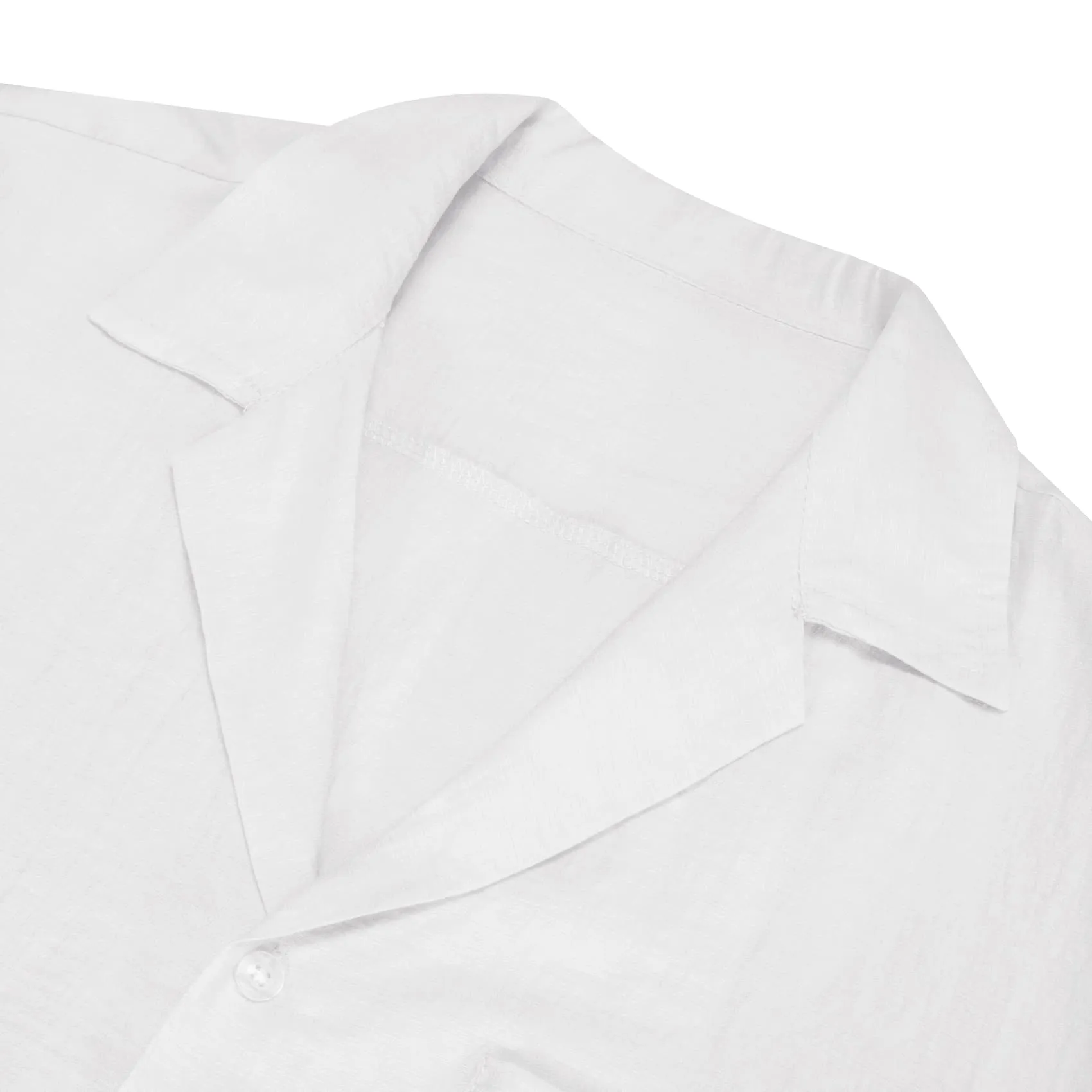 Barry Wang White Shirt Button Down Short Sleeve Solid Mens Dress Shirt