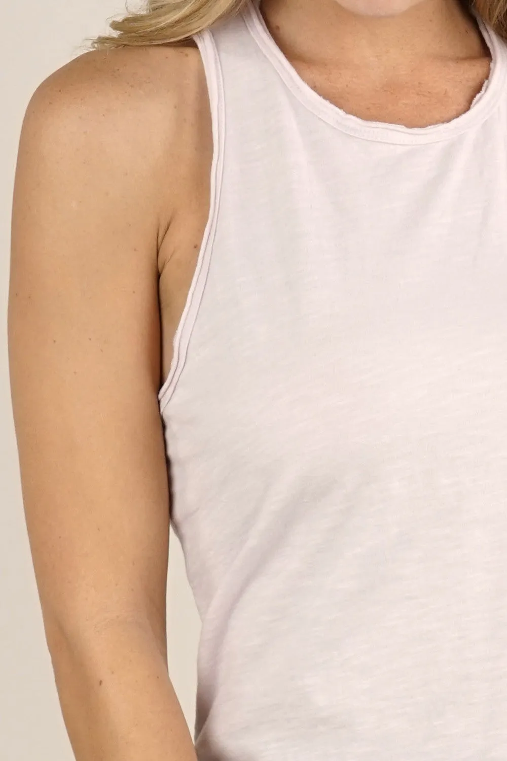 Basic Knit Cotton Slub Tank Top