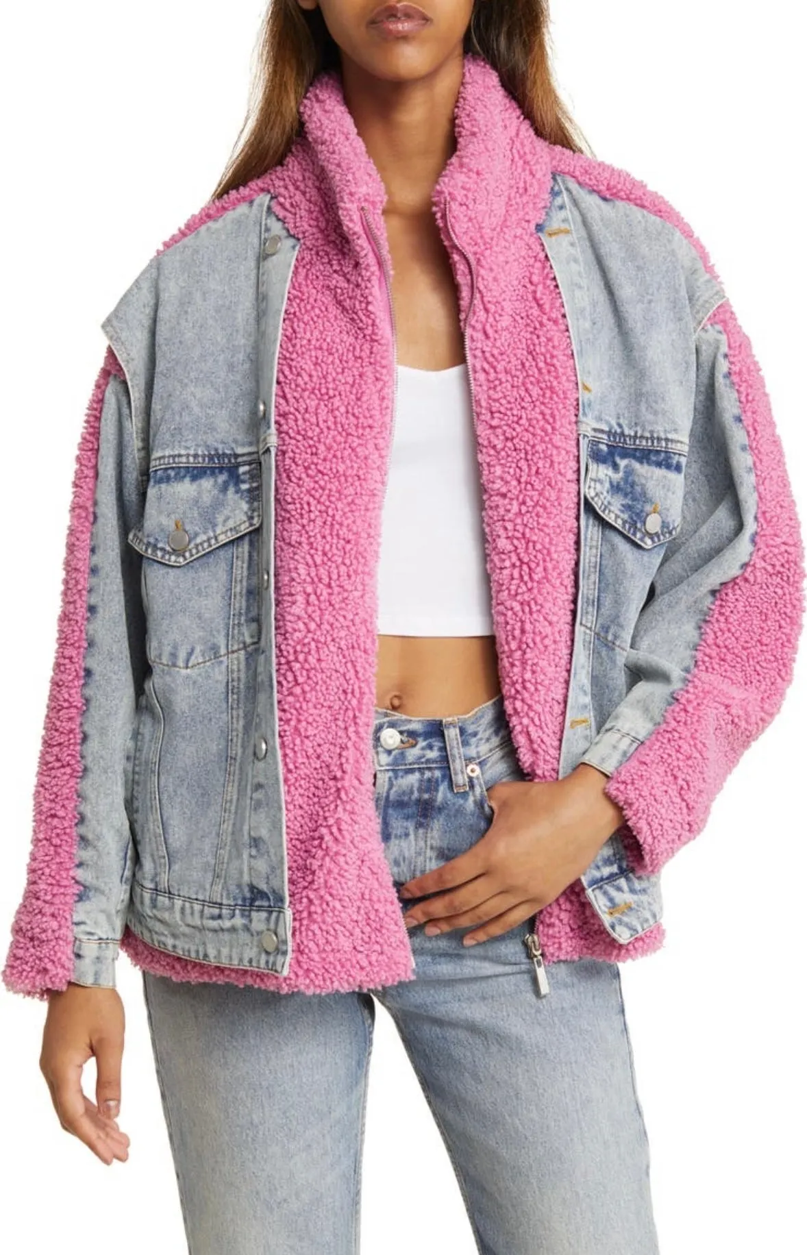 Bear Hug Jacket Pink