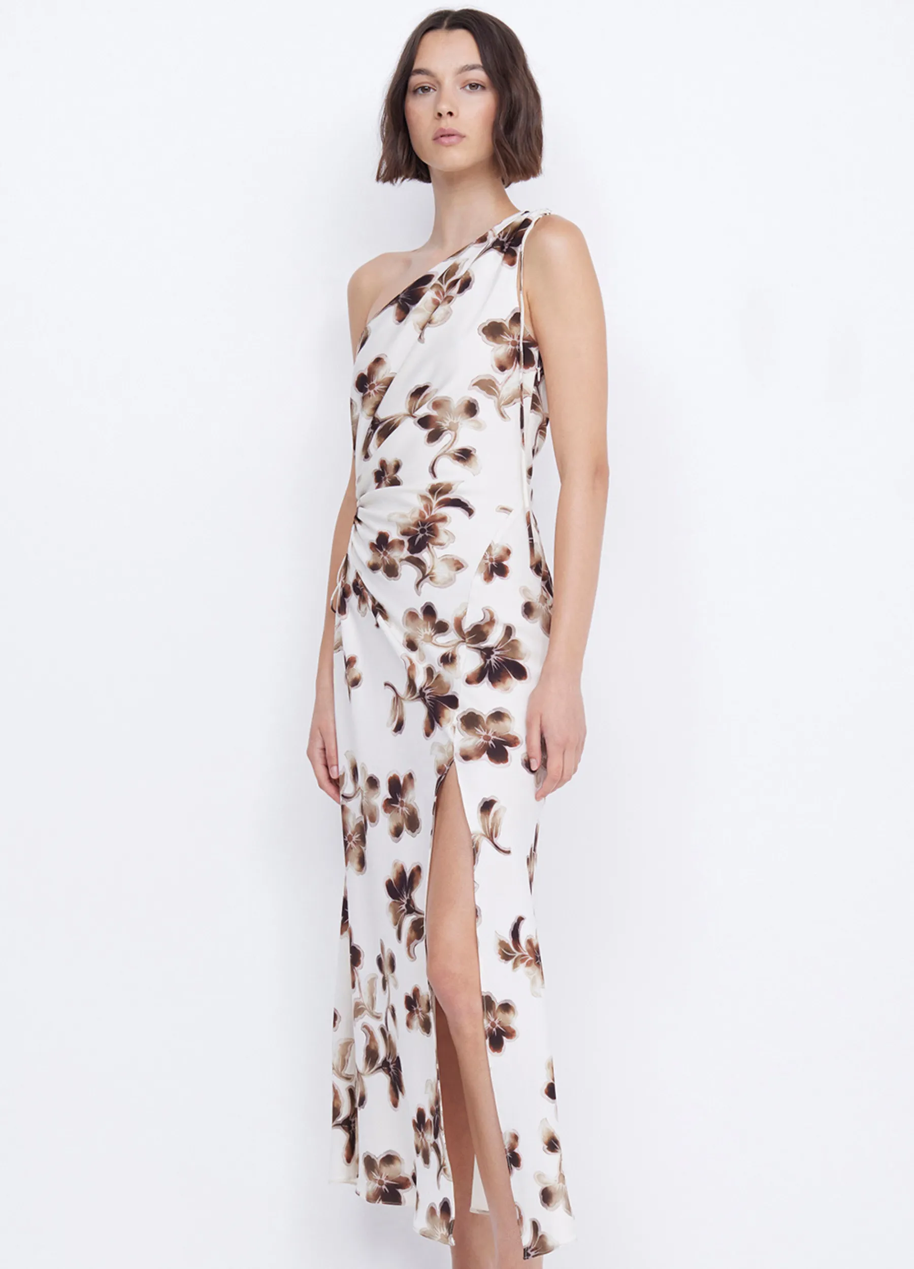Bec   Bridge - Pauline Asym Dress - Hibiscus Floral
