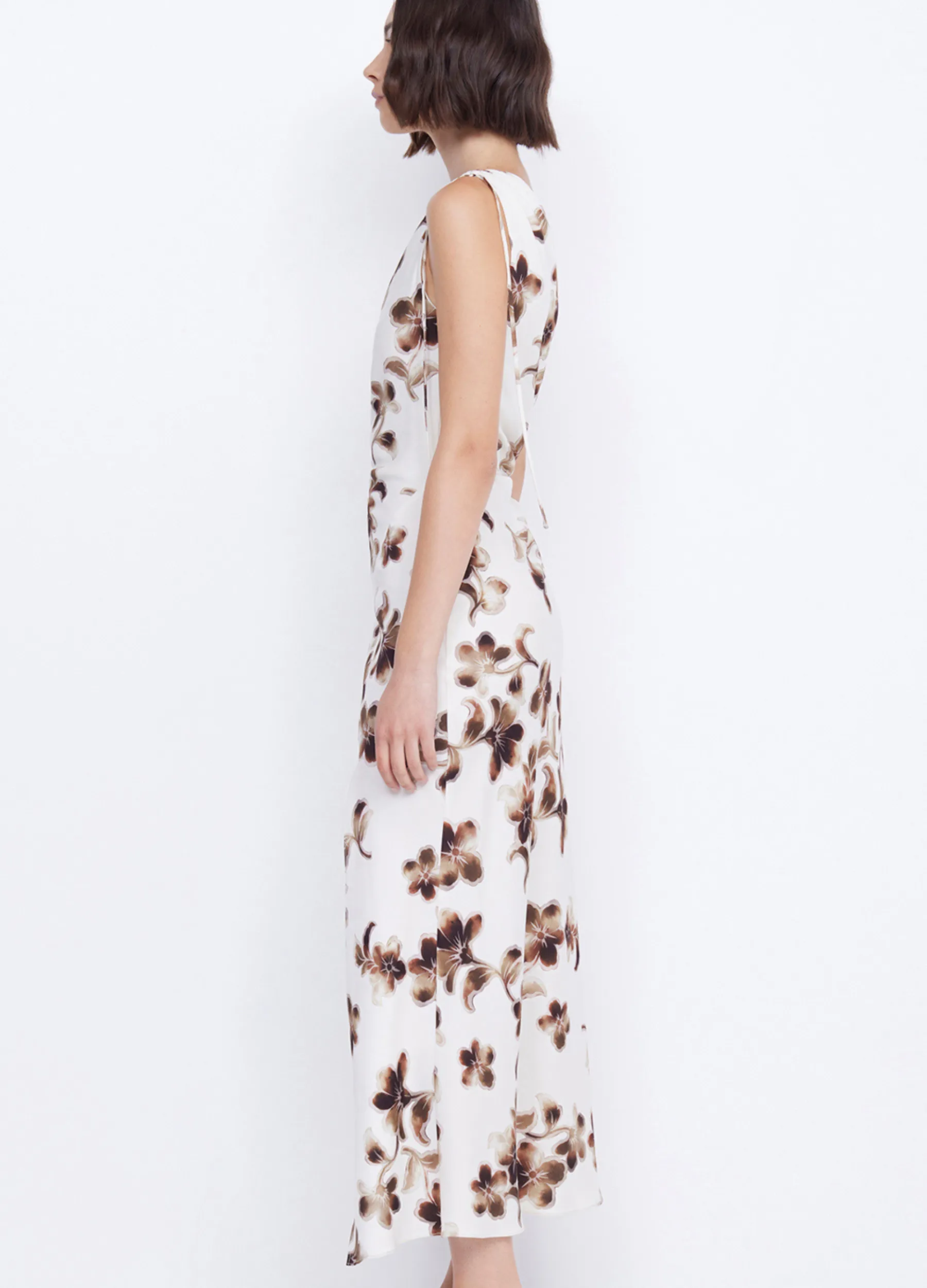 Bec   Bridge - Pauline Asym Dress - Hibiscus Floral