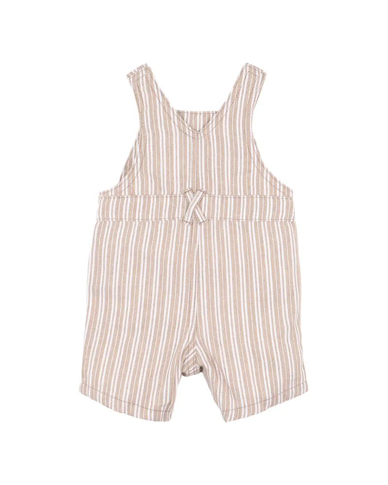Beige Stripe Overall
