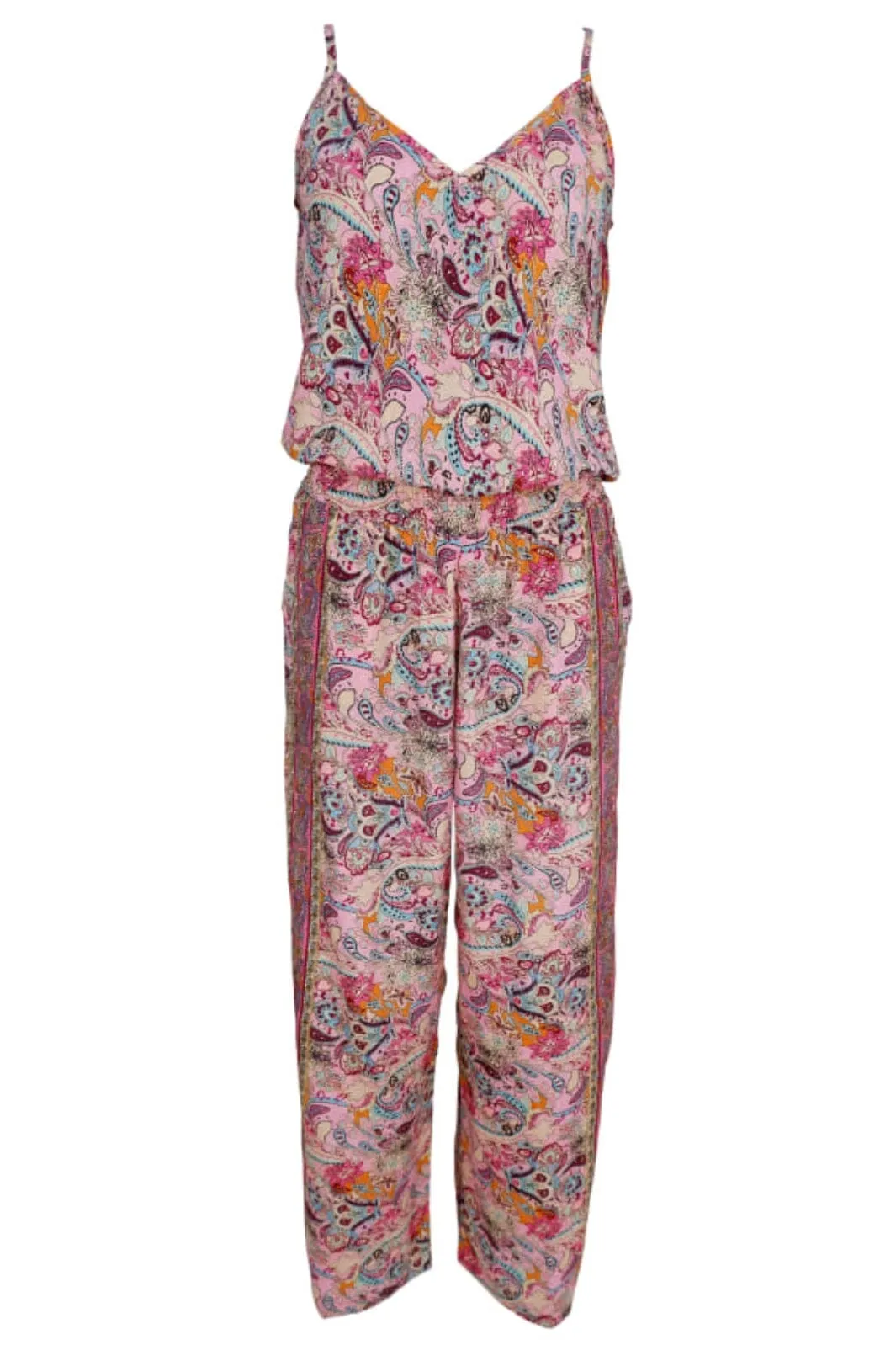 Black Colour - Bcluna Ella Jumpsuit - Botanical Rose