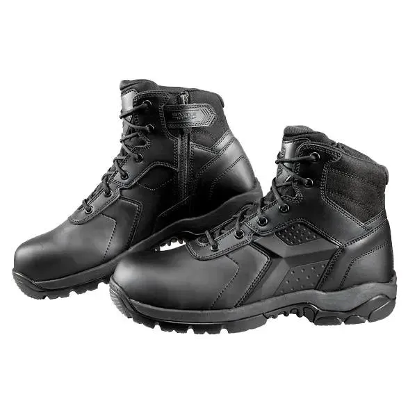BLACK DIAMOND - 6-INCH WATERPROOF TACTICAL BOOT - SIDE ZIP COMP SAFETY TOE, BLACK