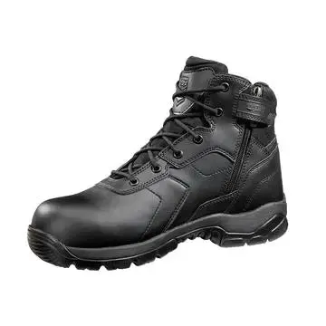 BLACK DIAMOND - 6-INCH WATERPROOF TACTICAL BOOT - SIDE ZIP COMP SAFETY TOE, BLACK