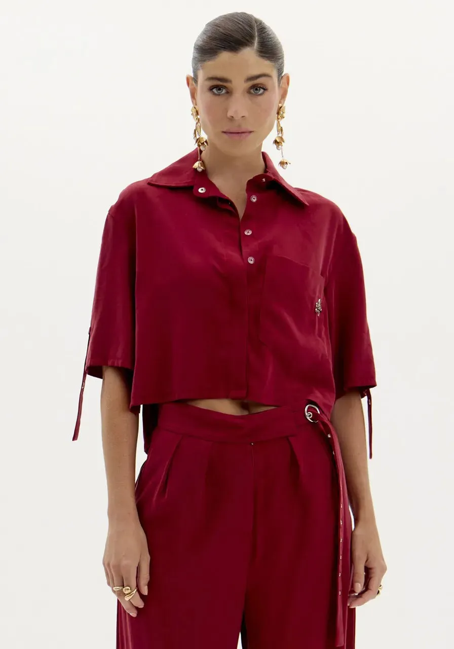 Bordeaux short shirt