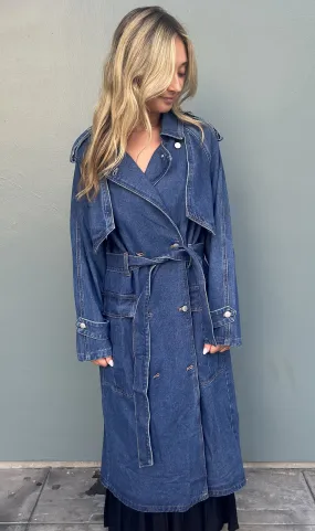 Brayden Denim Trench