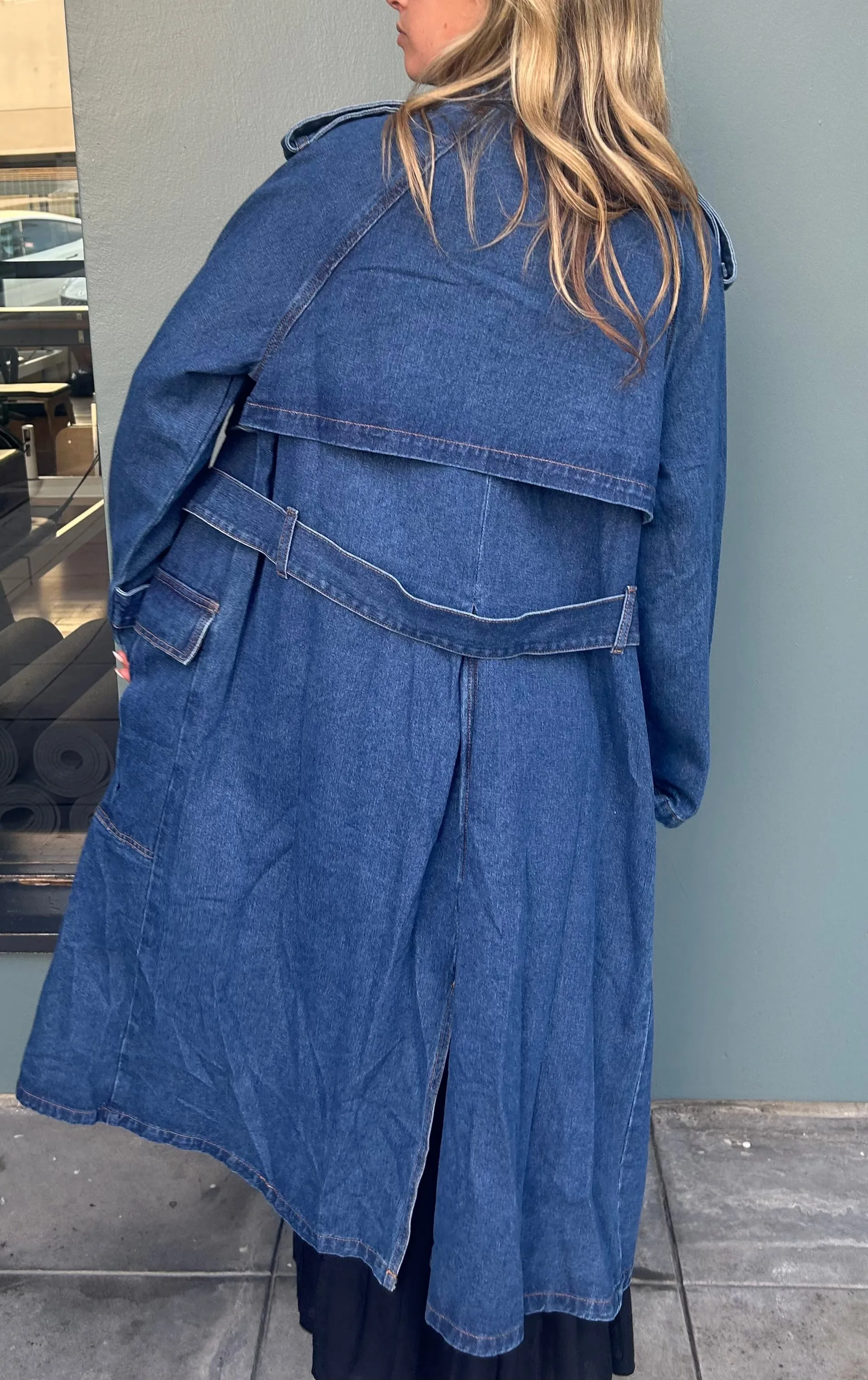 Brayden Denim Trench
