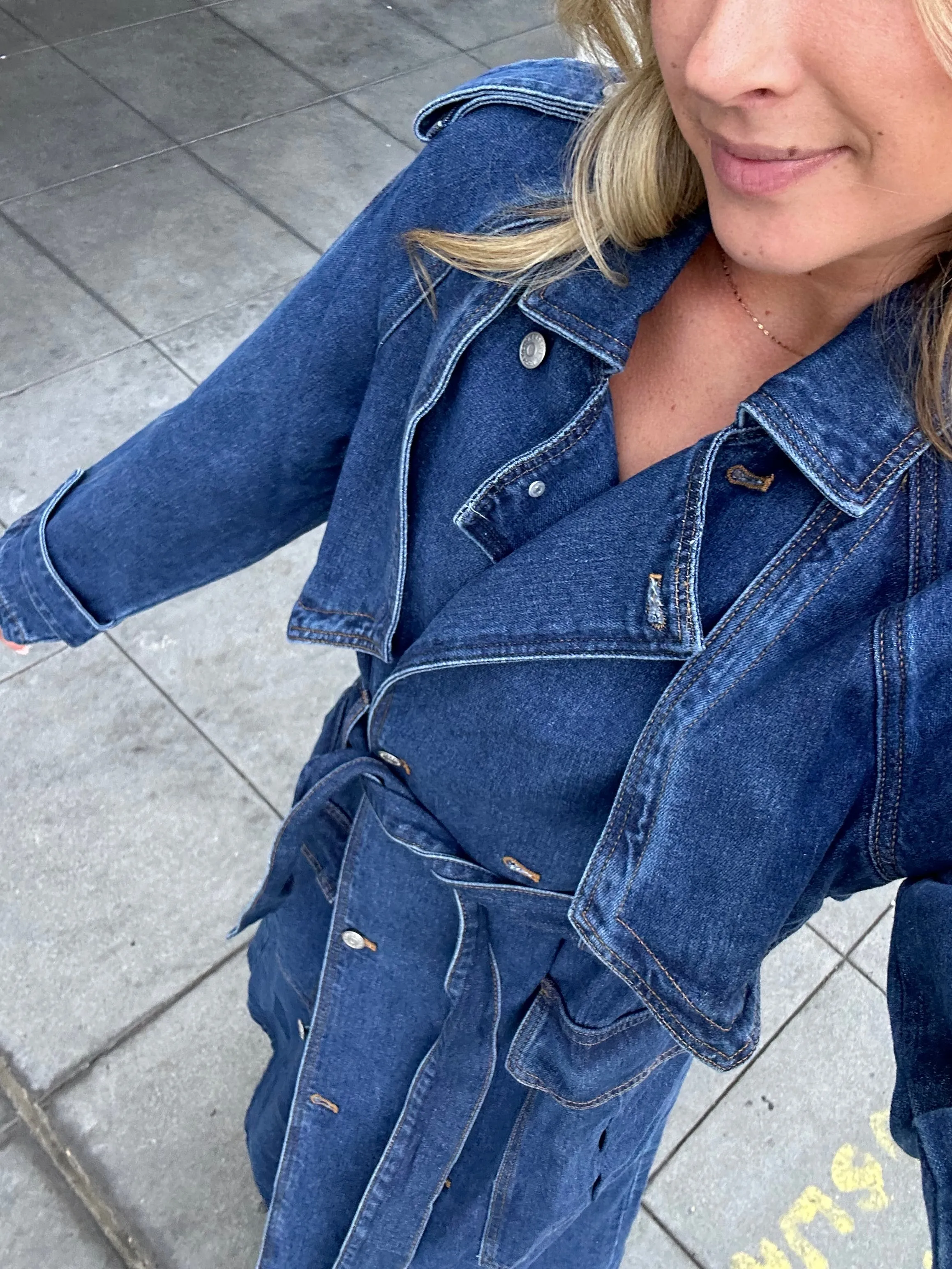 Brayden Denim Trench
