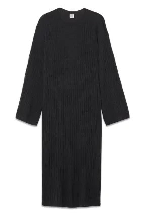 Cable-Knit Cashmere Midi Dress