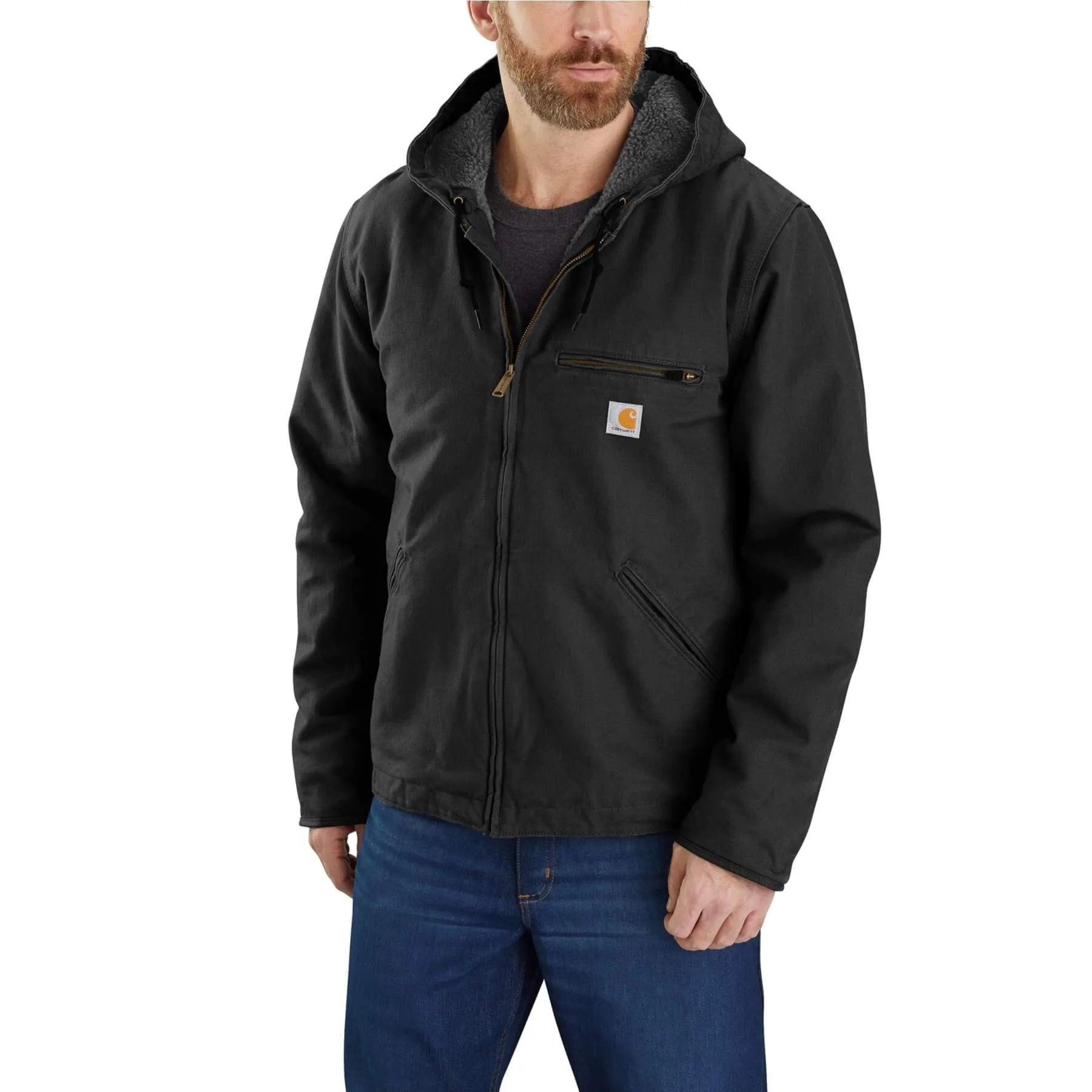 Carhartt Washed Duck Sherpa-Lined Relaxed Fit Jacket 104392