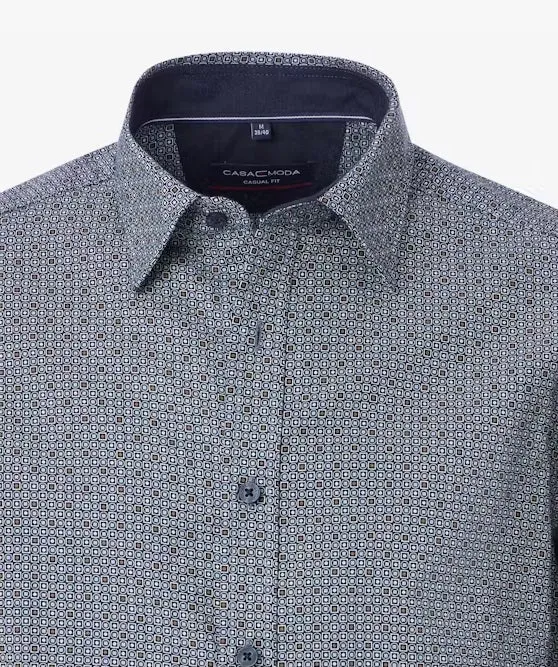 Casa Moda Long Sleeve Casual Shirt 102 - Blue