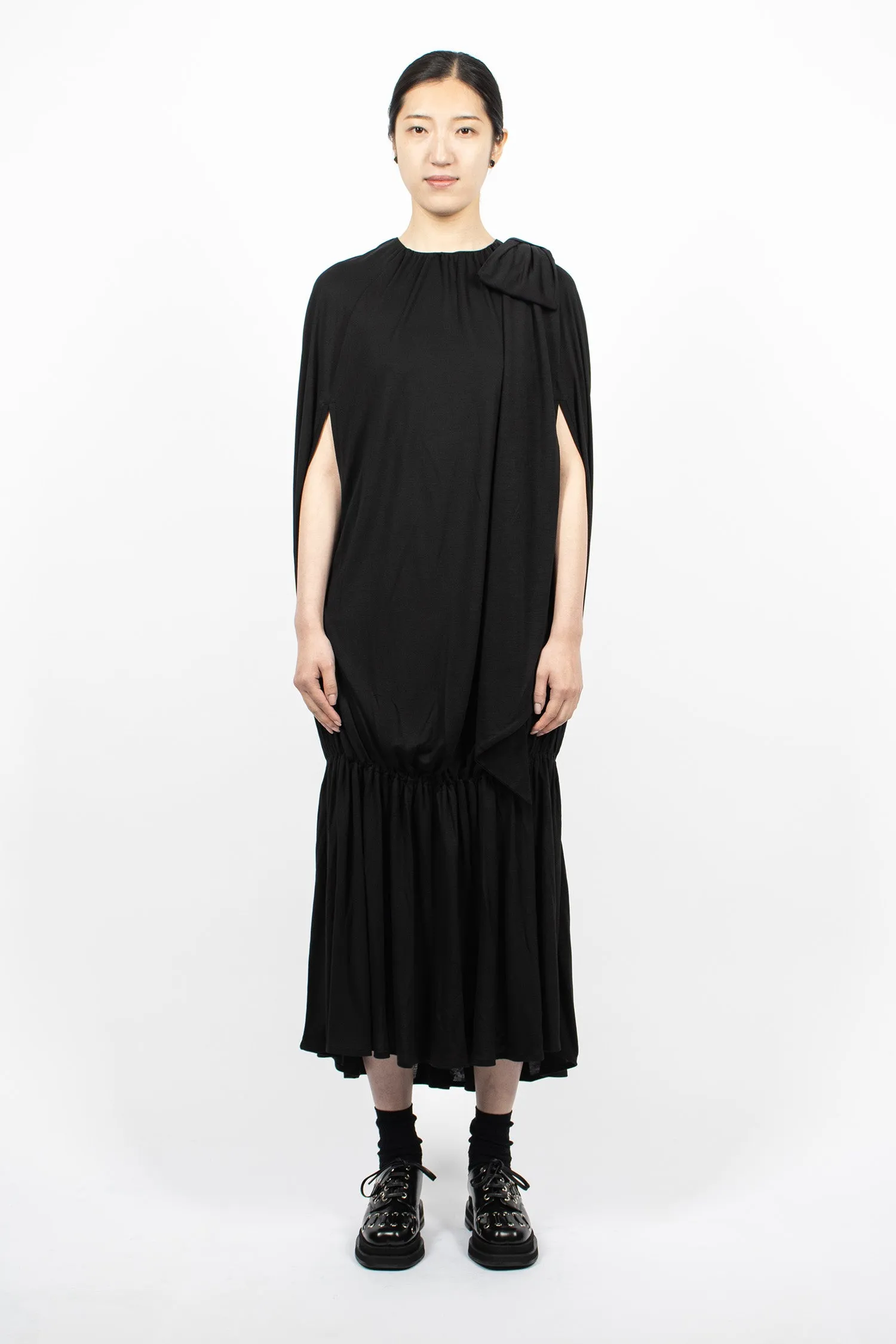 Cascade Egg Dress Black