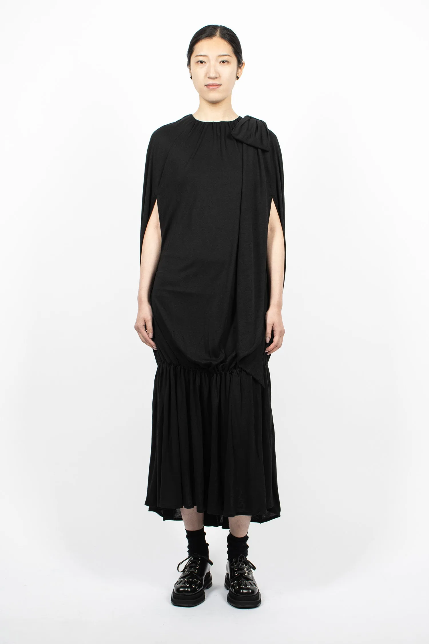 Cascade Egg Dress Black