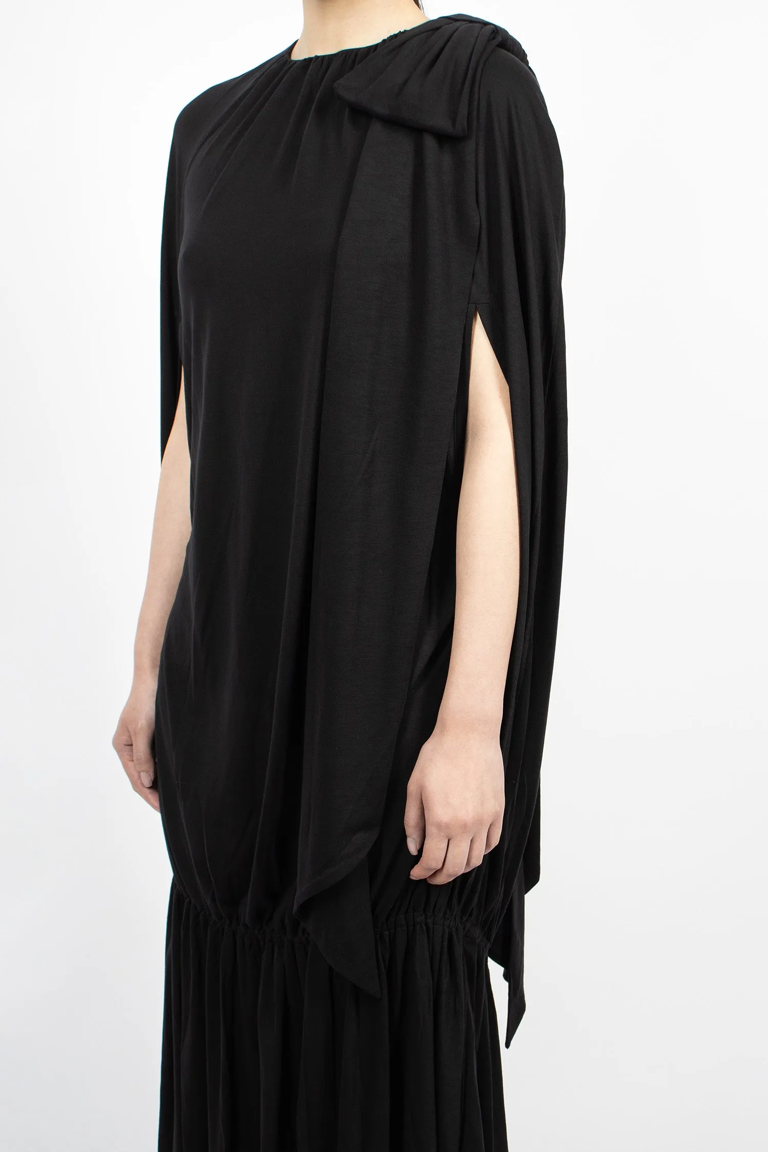 Cascade Egg Dress Black