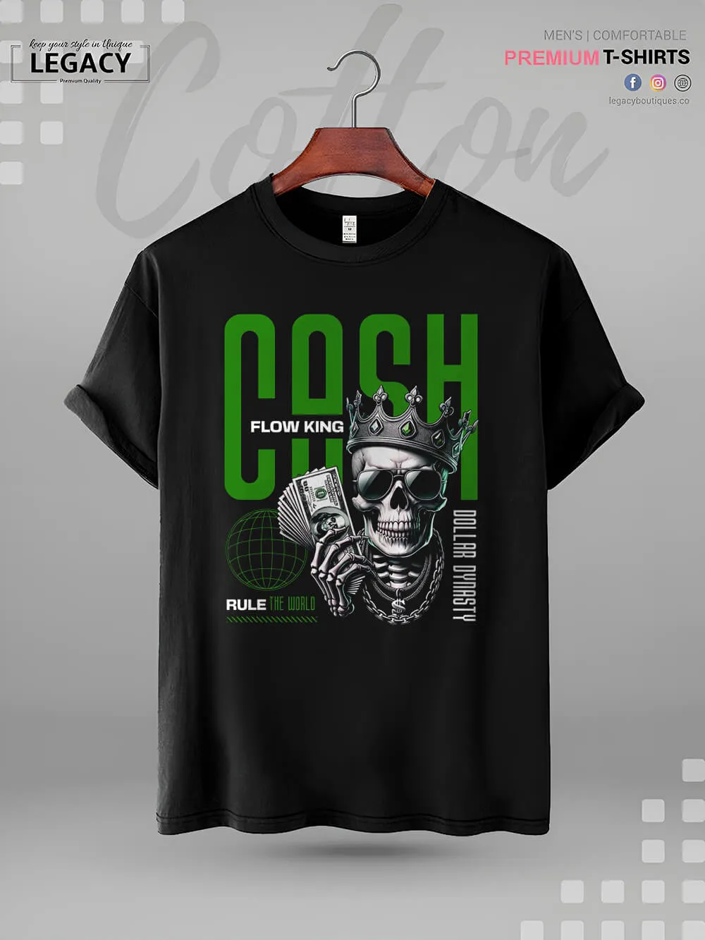 Cash Flow King To Rule The World High Quality In Cheapest Price Men's T-Shirt