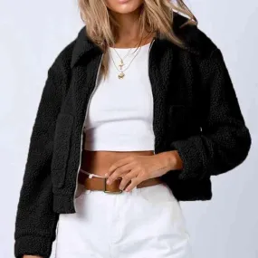 Casually Cozy Zip Up Sherpa Jacket