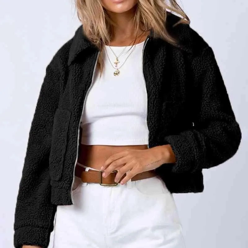 Casually Cozy Zip Up Sherpa Jacket