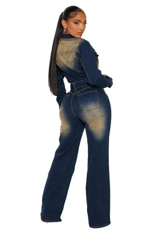 Cleo – Slim fit – Long-sleeve jumpsuit