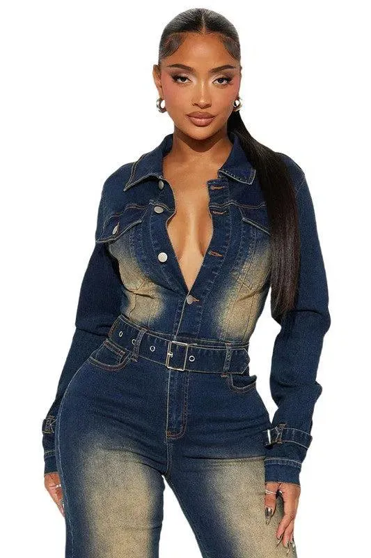 Cleo – Slim fit – Long-sleeve jumpsuit