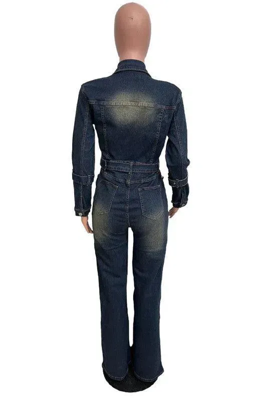 Cleo – Slim fit – Long-sleeve jumpsuit