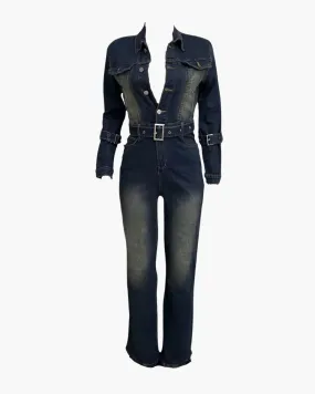 Cleo – Slim fit – Long-sleeve jumpsuit