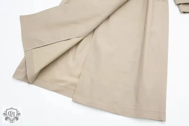 Collared Double Breasted Trench Coat