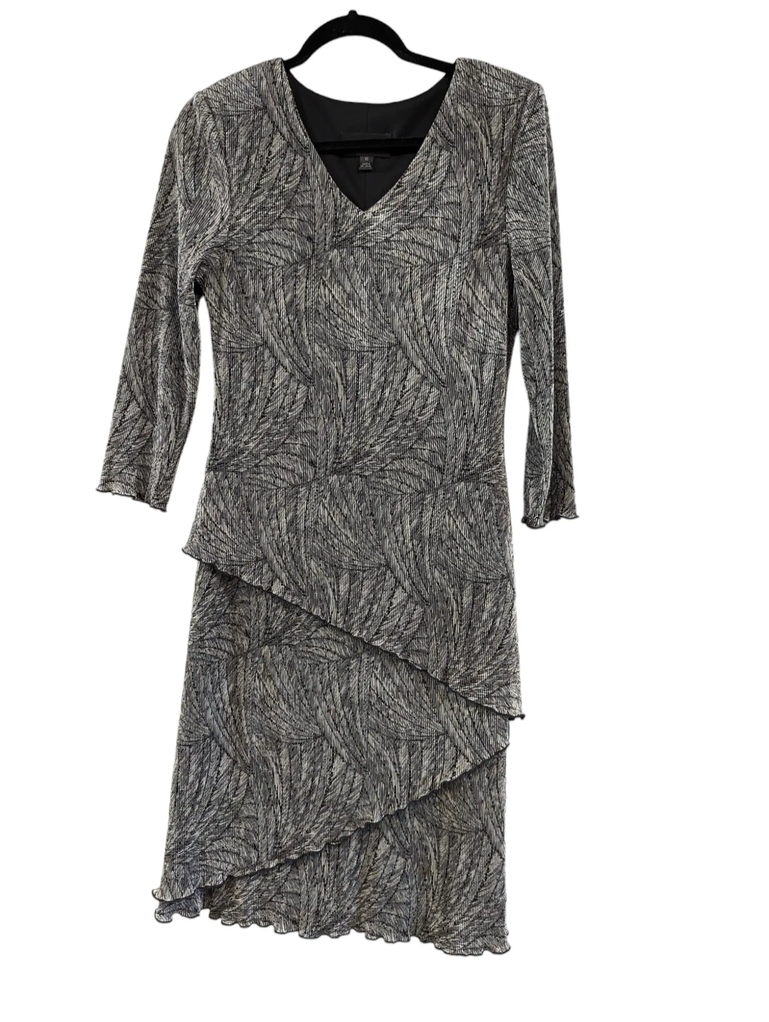 Connected Dress Maxi Long Black Silver