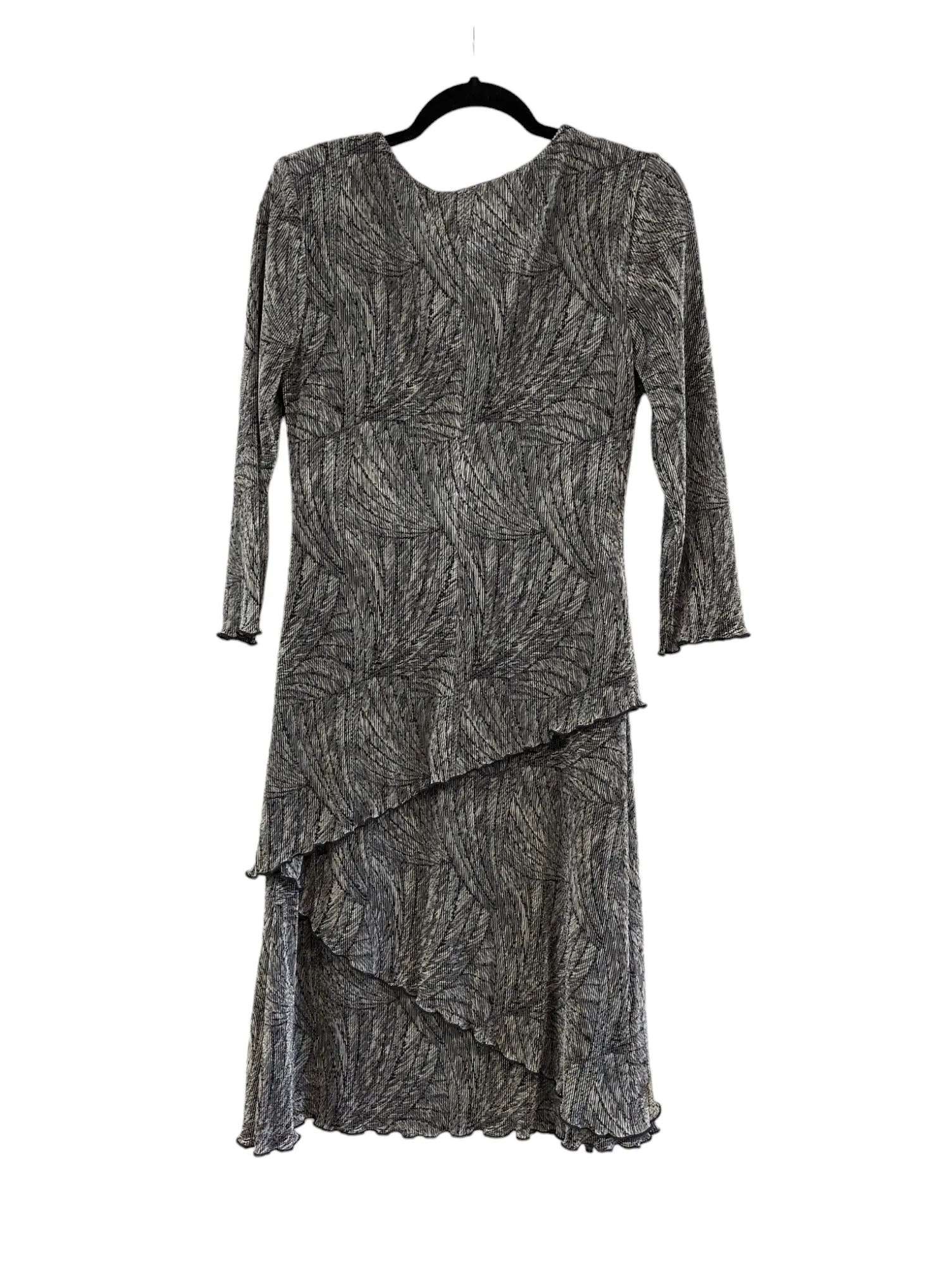 Connected Dress Maxi Long Black Silver