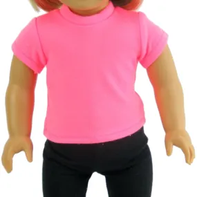 Coral T-Shirt for 18-inch Dolls