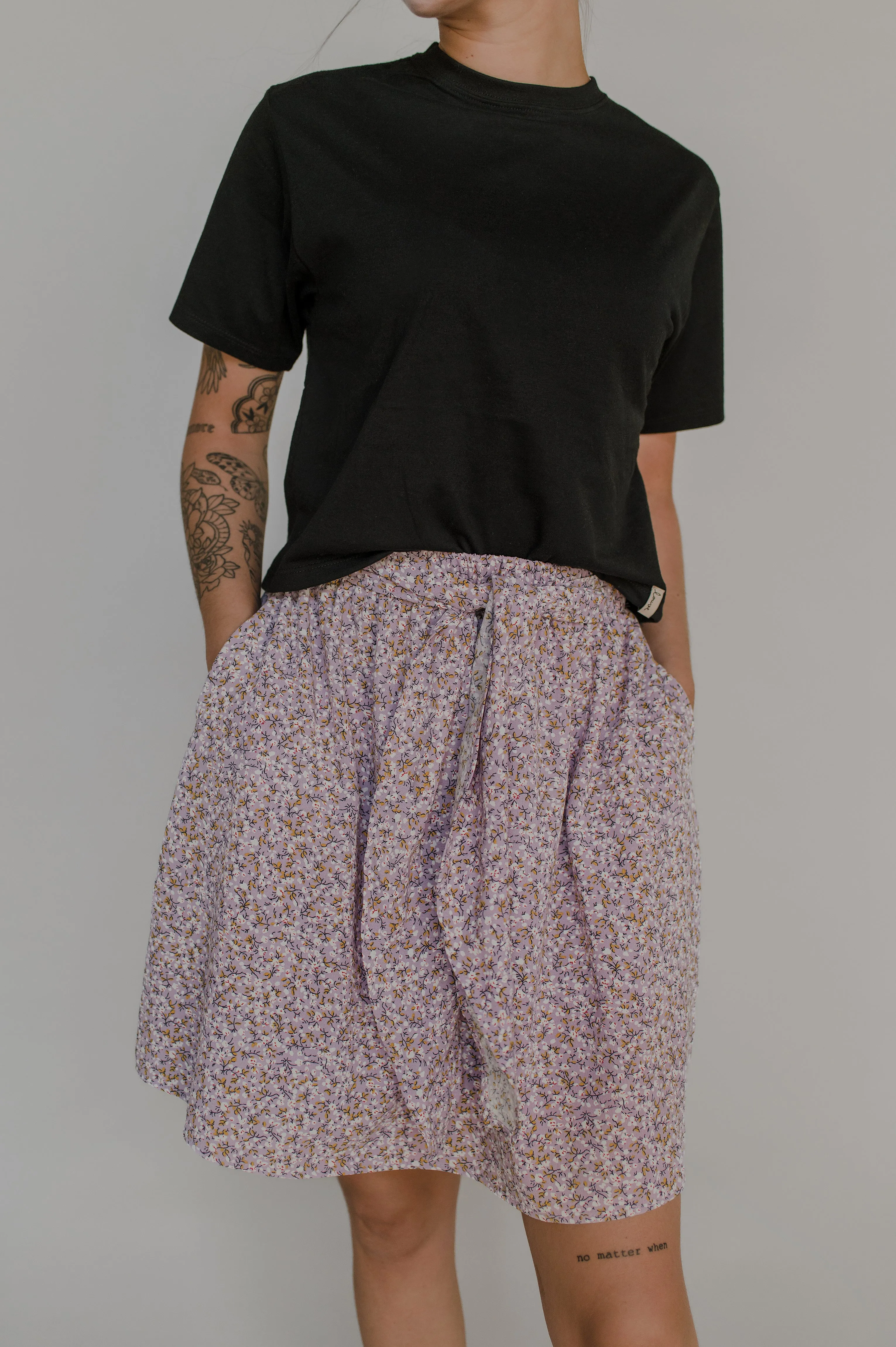 Crewneck t-shirt - crop