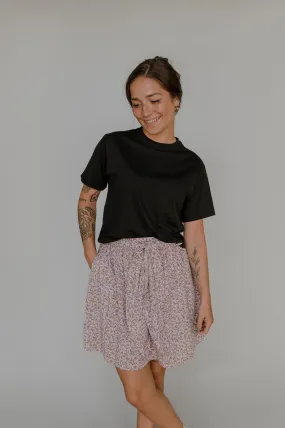 Crewneck t-shirt - crop