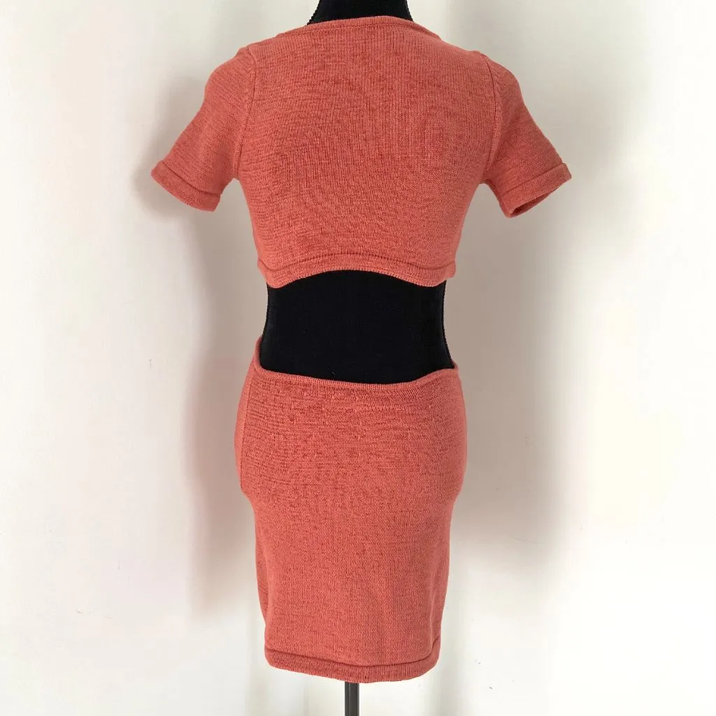 Cult Gaia Billie Knit Dark Orange dress