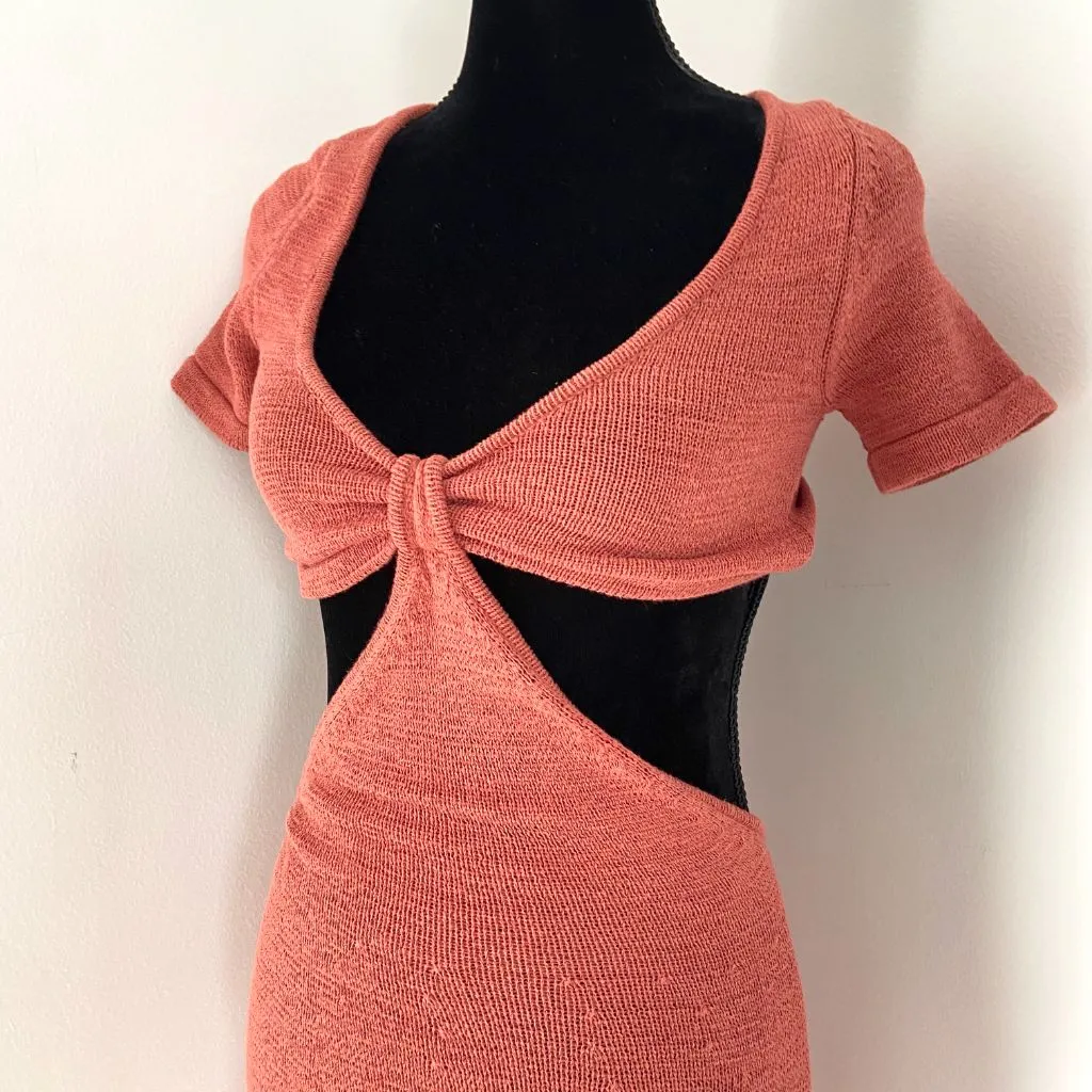 Cult Gaia Billie Knit Dark Orange dress