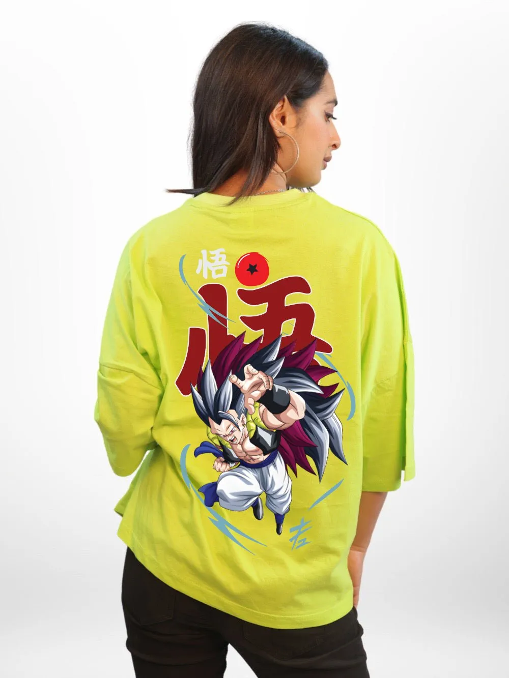 DRAGON BALL: GOGETA Anime Character Graphic Printed Womens Drop Shoulder T-shirt Legacy Boutiques Bangladesh