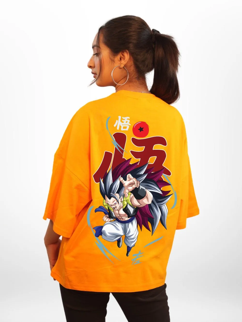 DRAGON BALL: GOGETA Anime Character Graphic Printed Womens Drop Shoulder T-shirt Legacy Boutiques Bangladesh