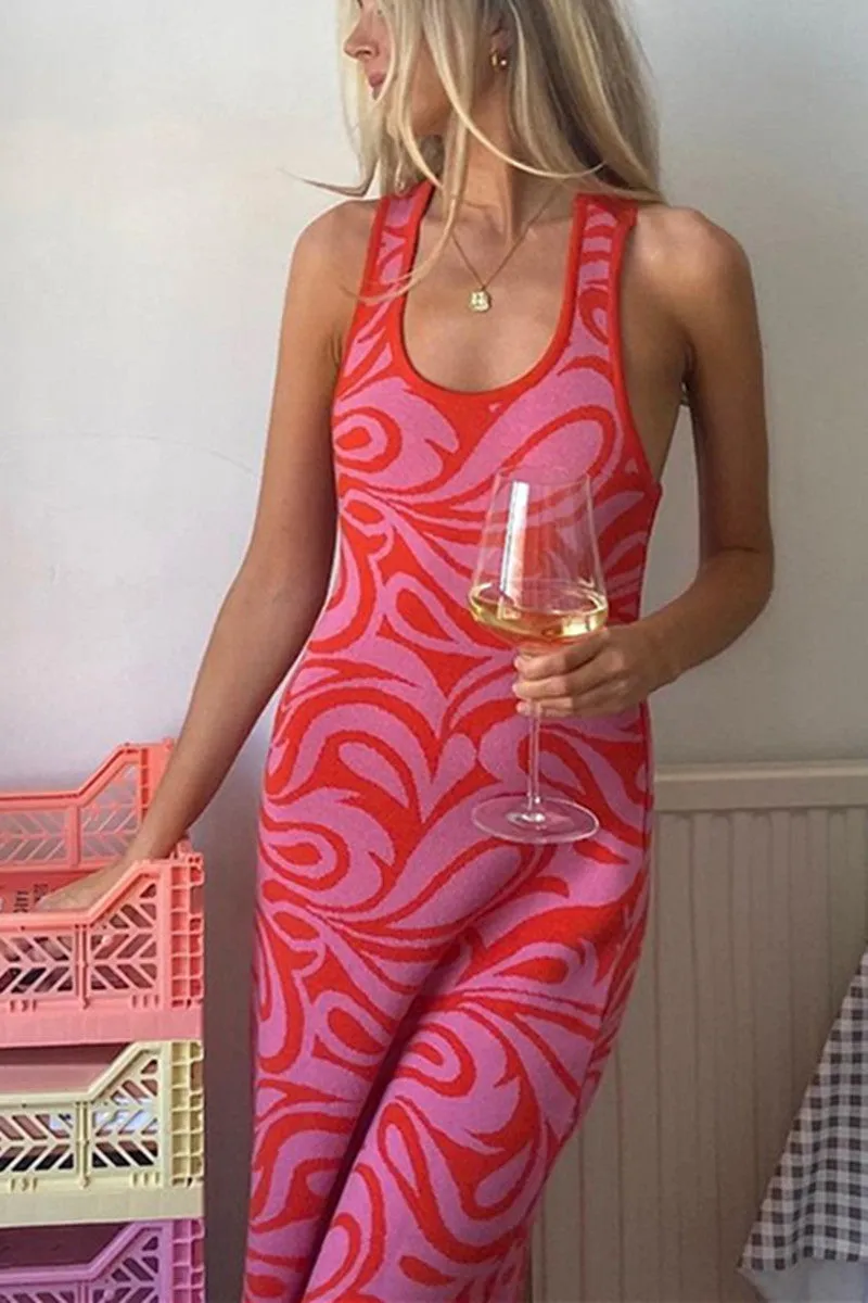 elveswallet Bandage Backless Knitted Dress
