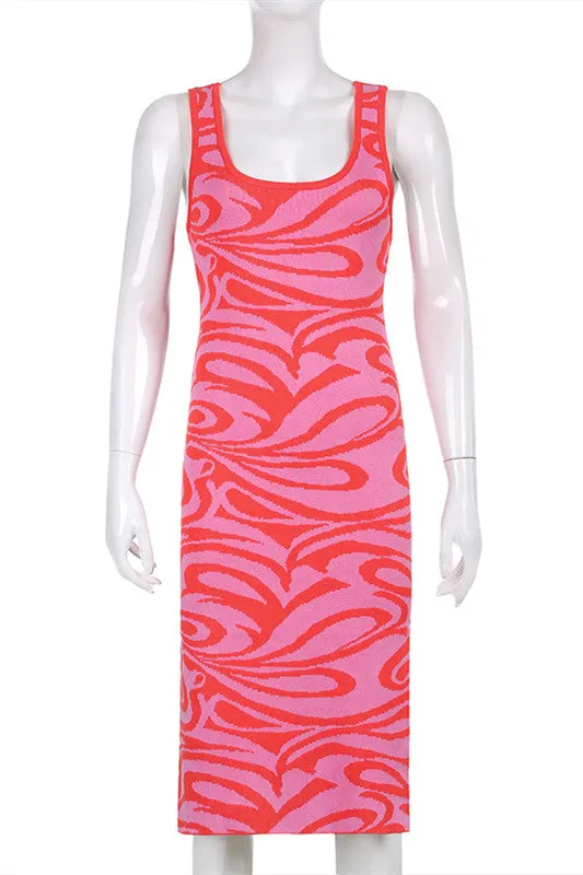 elveswallet Bandage Backless Knitted Dress
