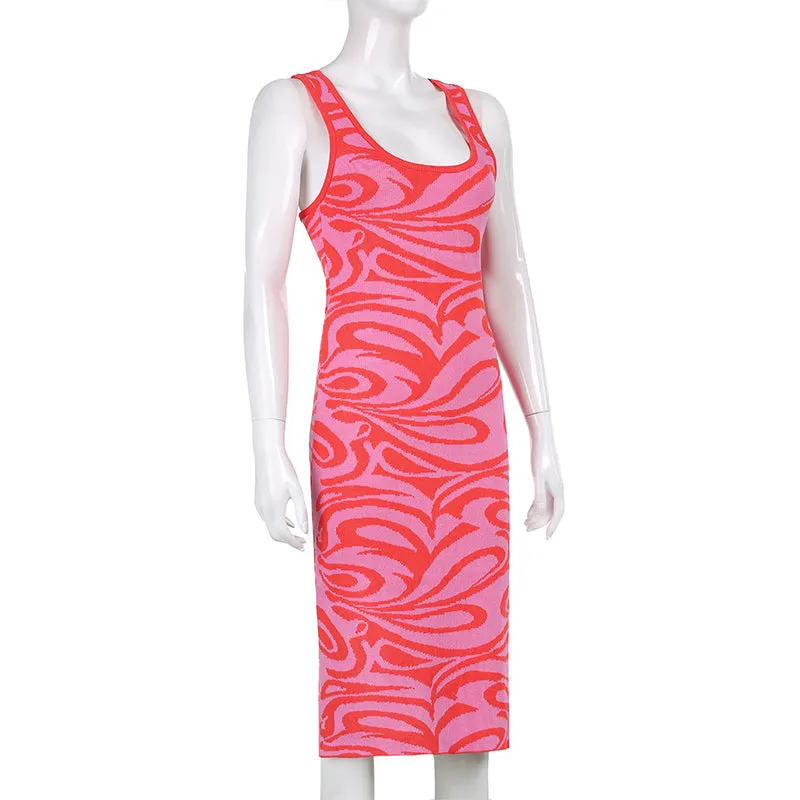 elveswallet Bandage Backless Knitted Dress
