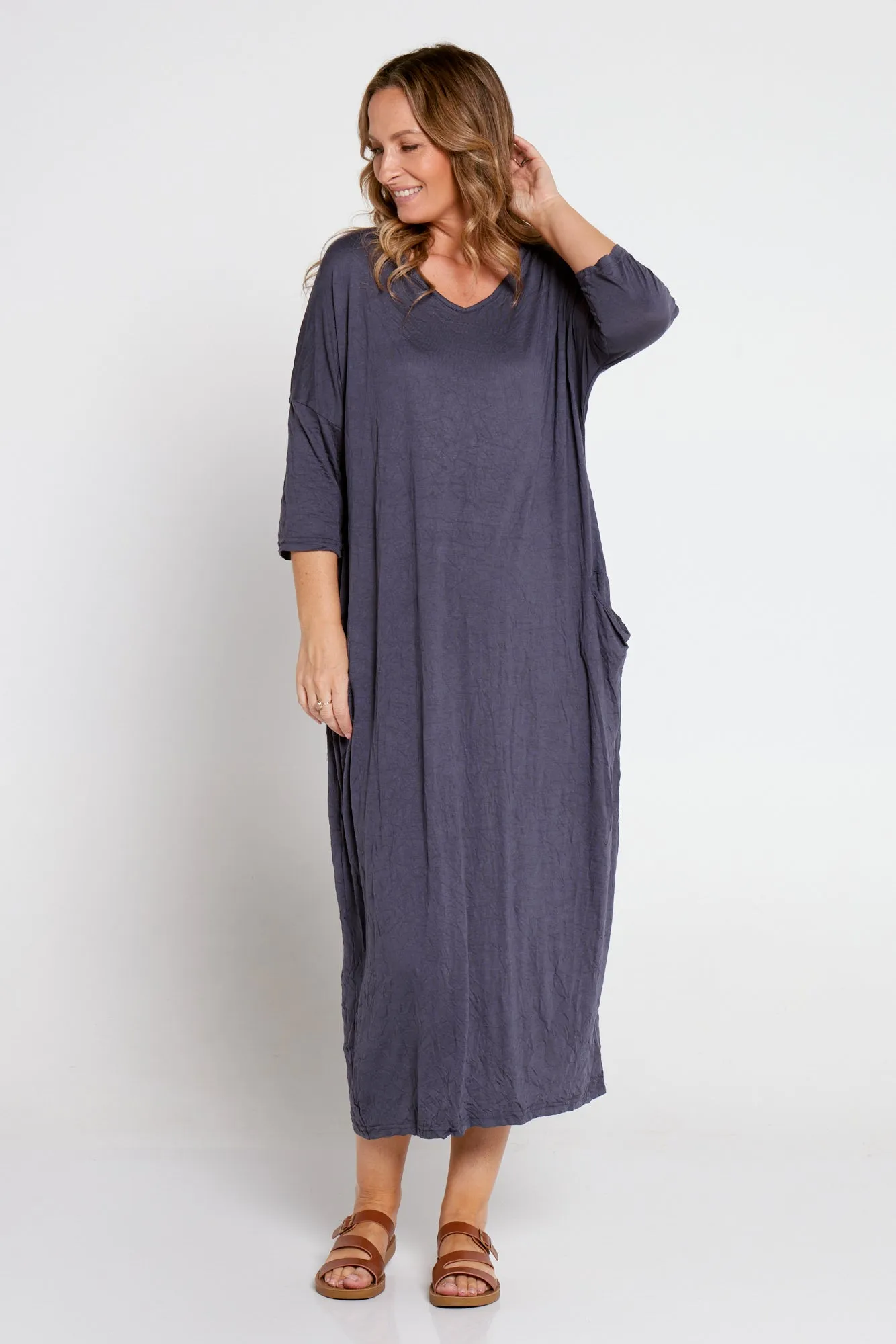 Elvira Dress - Charcoal